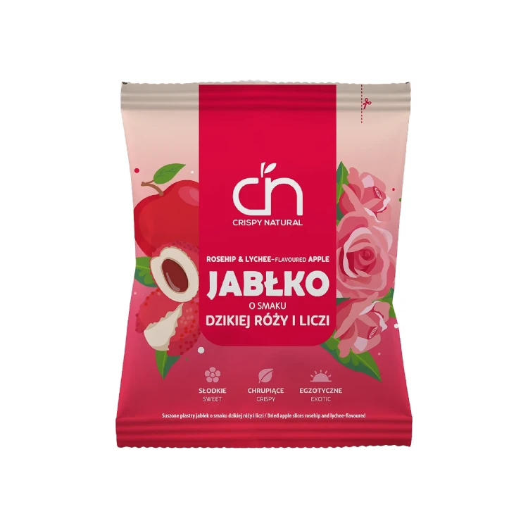 Crispy Natural | Jabłko o smaku dzikiej róży i liczi | 50 g-1.webp