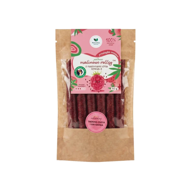 Naturalnie Zdrowi | Malinowe rollsy z nasionami chia | 50 g-1.webp