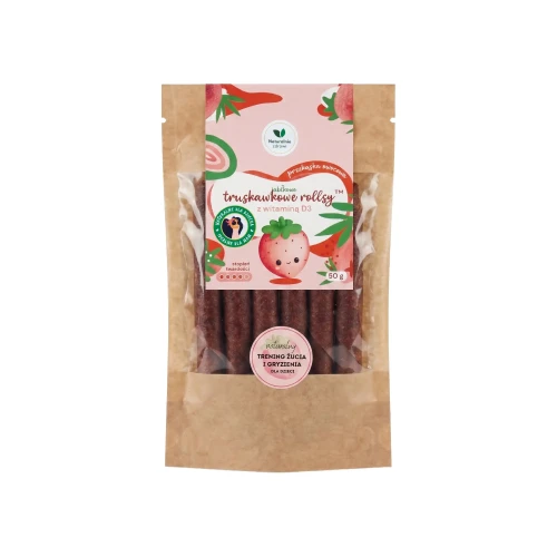 Naturalnie Zdrowi | Truskawkowe rollsy z witaminą D3 | 50 g-1.webp