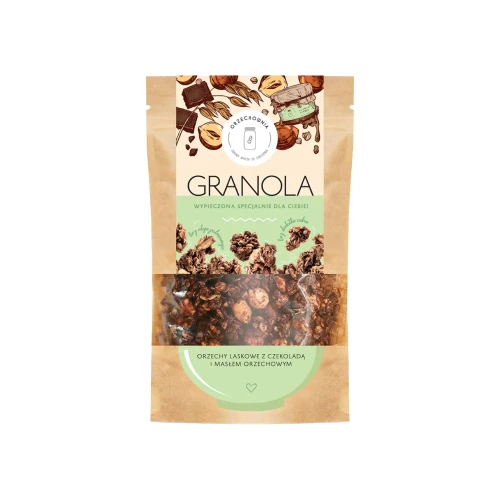 Orzechownia | Granola orzechy laskowe z czekoladą i masłem orzechowym | 320 g-1.webp