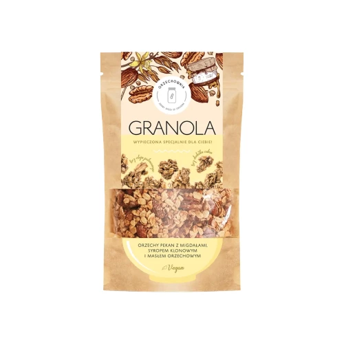 Orzechownia | Granola orzechy pekan z migdałami, syropem klonowym i masłem orzechowym | 320 g-1.webp