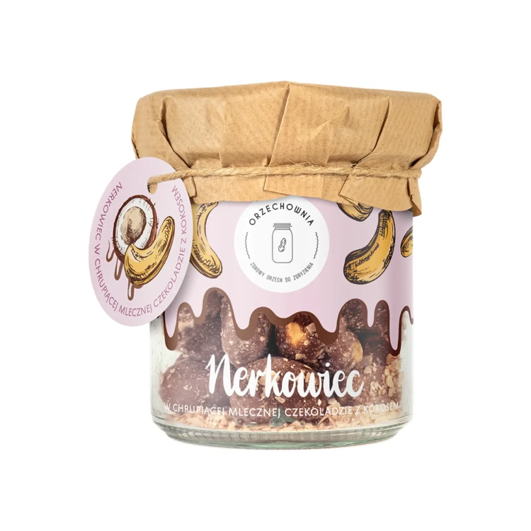 Orzechownia | Nerkowiec w chrupiącej mlecznej czekoladzie z kokosem | 150 g-1.webp